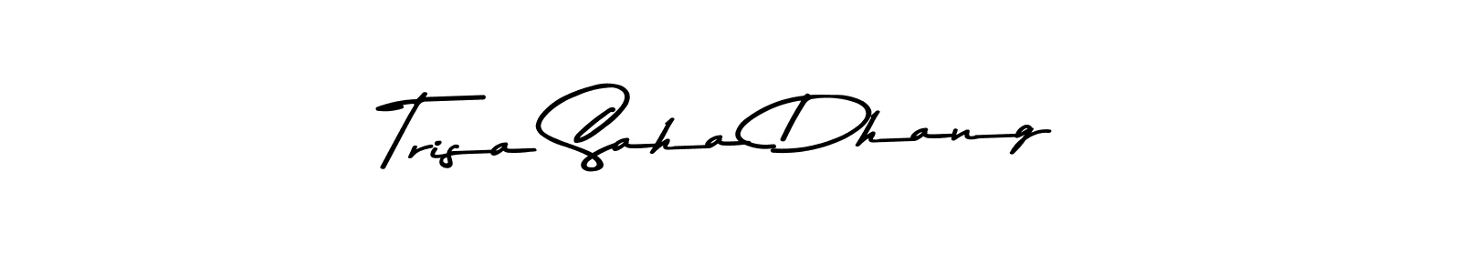 Use a signature maker to create a handwritten signature online. With this signature software, you can design (Asem Kandis PERSONAL USE) your own signature for name Trisa Saha Dhang. Trisa Saha Dhang signature style 9 images and pictures png