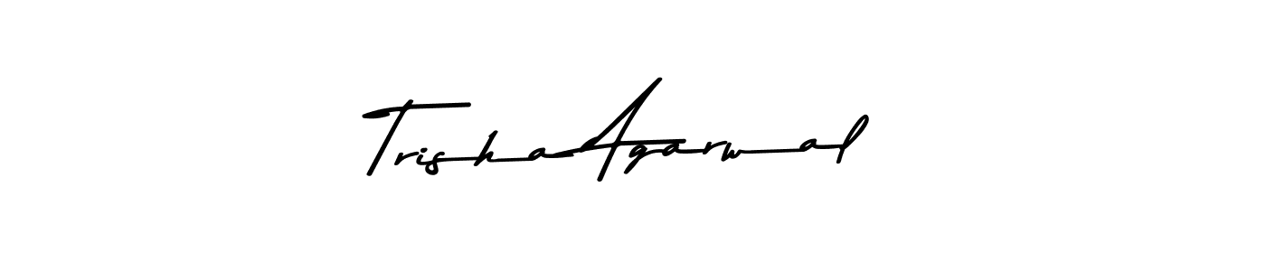 Trisha Agarwal stylish signature style. Best Handwritten Sign (Asem Kandis PERSONAL USE) for my name. Handwritten Signature Collection Ideas for my name Trisha Agarwal. Trisha Agarwal signature style 9 images and pictures png