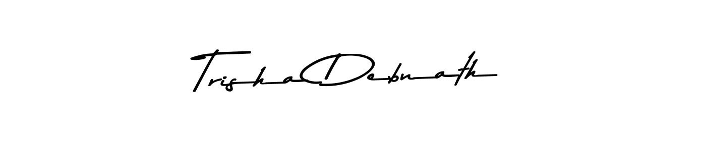 Design your own signature with our free online signature maker. With this signature software, you can create a handwritten (Asem Kandis PERSONAL USE) signature for name Trisha Debnath. Trisha Debnath signature style 9 images and pictures png