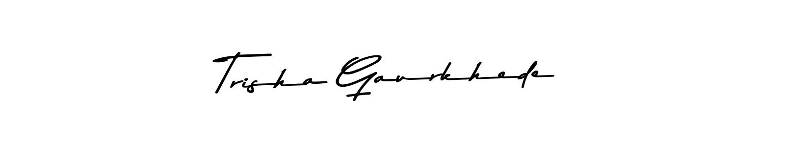 Here are the top 10 professional signature styles for the name Trisha Gaurkhede. These are the best autograph styles you can use for your name. Trisha Gaurkhede signature style 9 images and pictures png