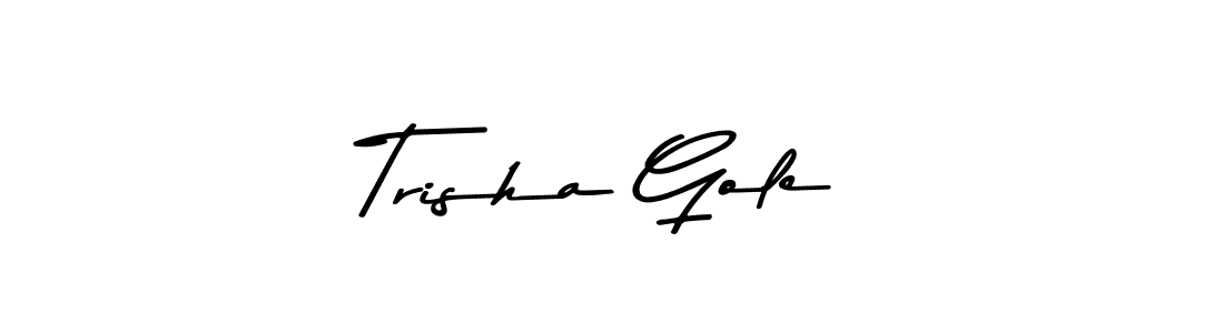 Similarly Asem Kandis PERSONAL USE is the best handwritten signature design. Signature creator online .You can use it as an online autograph creator for name Trisha Gole. Trisha Gole signature style 9 images and pictures png