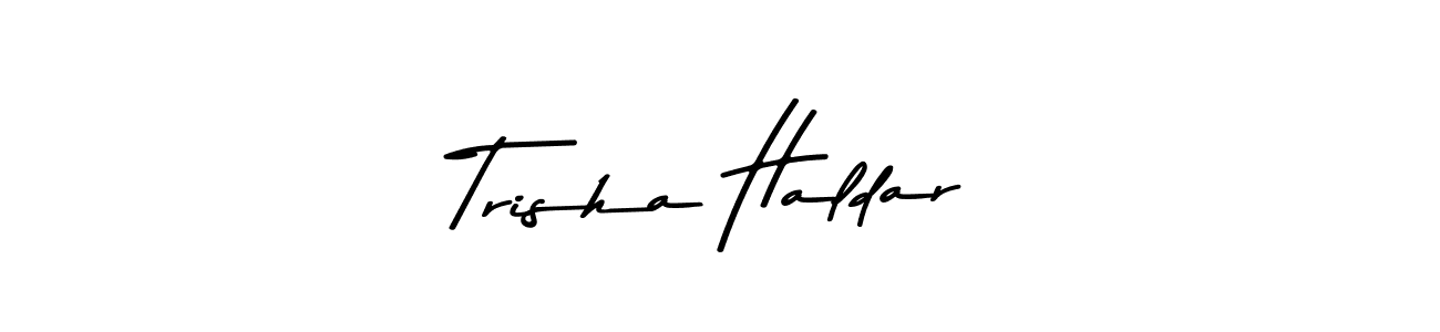 Use a signature maker to create a handwritten signature online. With this signature software, you can design (Asem Kandis PERSONAL USE) your own signature for name Trisha Haldar. Trisha Haldar signature style 9 images and pictures png