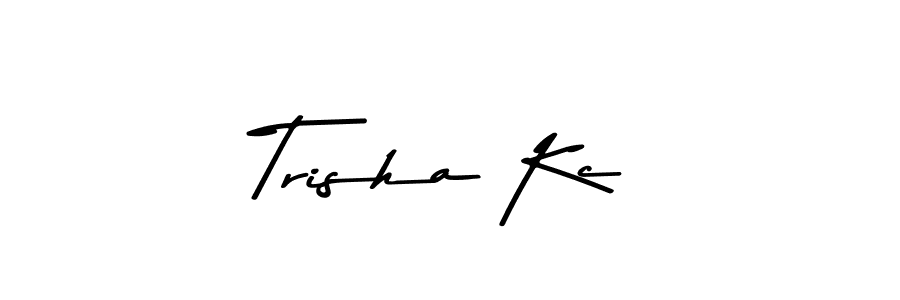 The best way (Asem Kandis PERSONAL USE) to make a short signature is to pick only two or three words in your name. The name Trisha Kc include a total of six letters. For converting this name. Trisha Kc signature style 9 images and pictures png