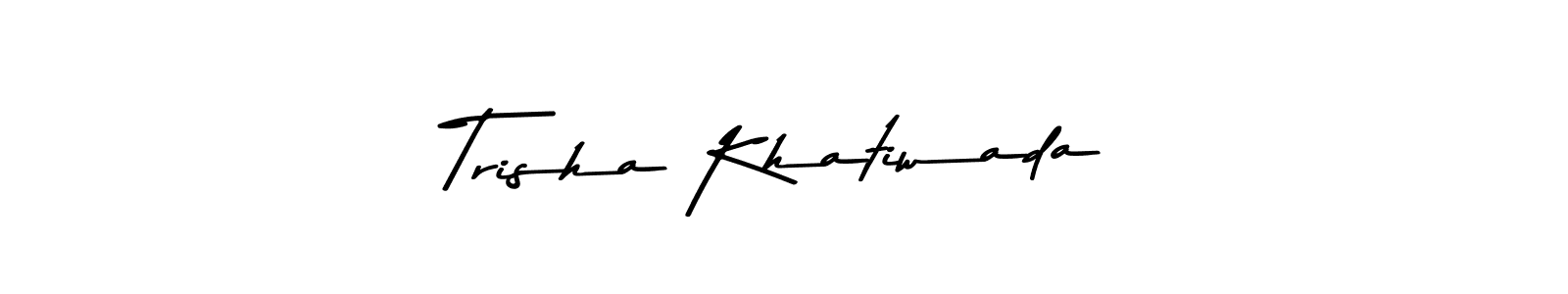 Also You can easily find your signature by using the search form. We will create Trisha Khatiwada name handwritten signature images for you free of cost using Asem Kandis PERSONAL USE sign style. Trisha Khatiwada signature style 9 images and pictures png