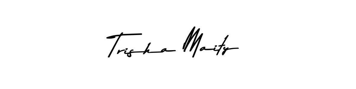 Design your own signature with our free online signature maker. With this signature software, you can create a handwritten (Asem Kandis PERSONAL USE) signature for name Trisha Maity. Trisha Maity signature style 9 images and pictures png