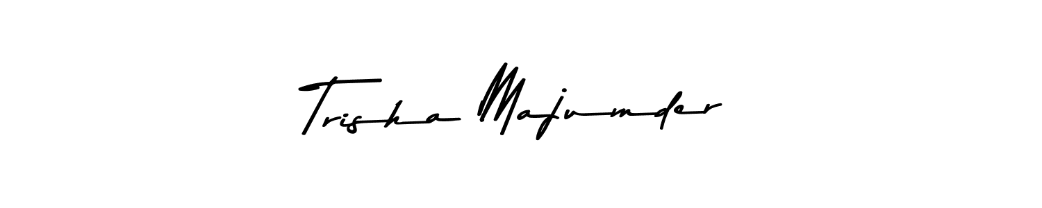 This is the best signature style for the Trisha Majumder name. Also you like these signature font (Asem Kandis PERSONAL USE). Mix name signature. Trisha Majumder signature style 9 images and pictures png