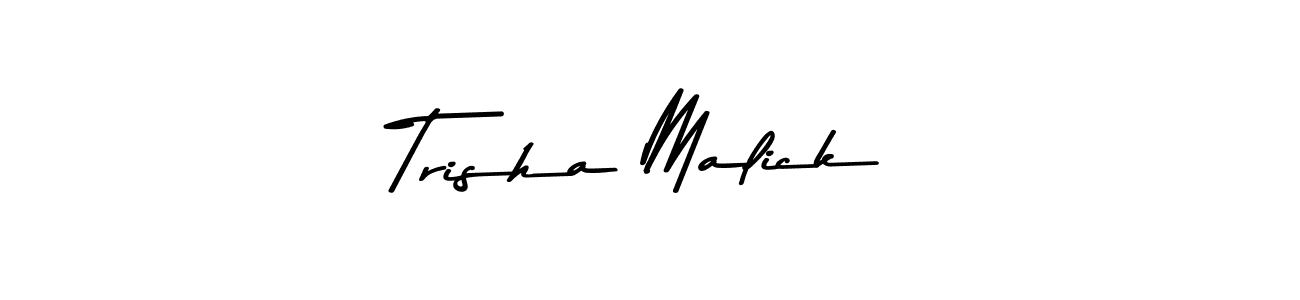 Design your own signature with our free online signature maker. With this signature software, you can create a handwritten (Asem Kandis PERSONAL USE) signature for name Trisha Malick. Trisha Malick signature style 9 images and pictures png