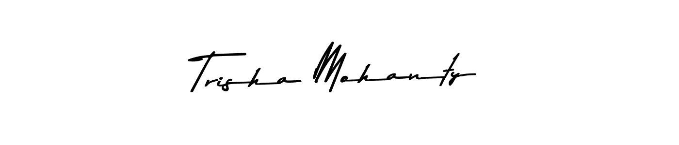 Create a beautiful signature design for name Trisha Mohanty. With this signature (Asem Kandis PERSONAL USE) fonts, you can make a handwritten signature for free. Trisha Mohanty signature style 9 images and pictures png
