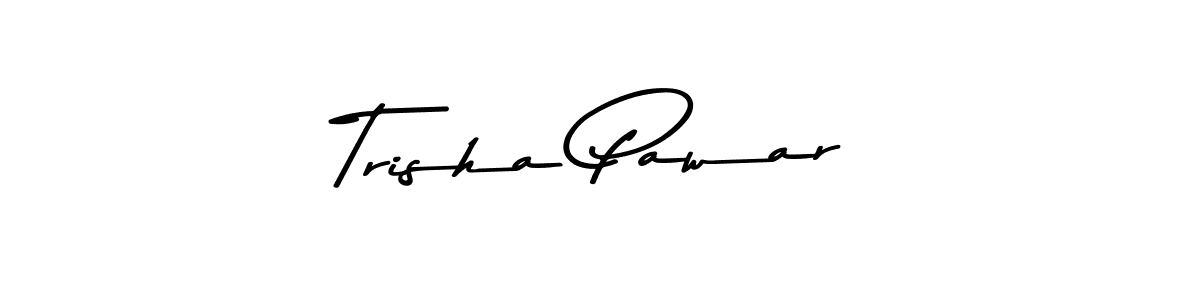 Also You can easily find your signature by using the search form. We will create Trisha Pawar name handwritten signature images for you free of cost using Asem Kandis PERSONAL USE sign style. Trisha Pawar signature style 9 images and pictures png