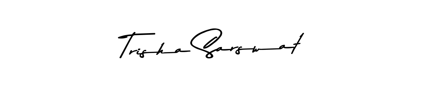 Make a beautiful signature design for name Trisha Sarswat. With this signature (Asem Kandis PERSONAL USE) style, you can create a handwritten signature for free. Trisha Sarswat signature style 9 images and pictures png