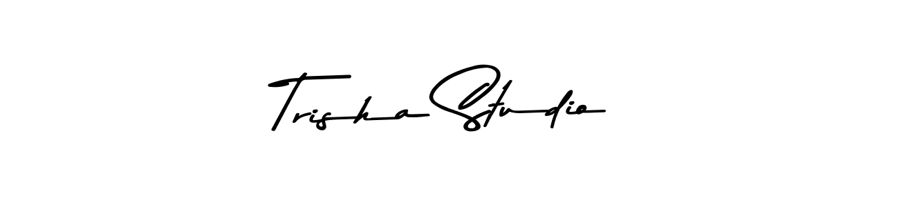 Trisha Studio stylish signature style. Best Handwritten Sign (Asem Kandis PERSONAL USE) for my name. Handwritten Signature Collection Ideas for my name Trisha Studio. Trisha Studio signature style 9 images and pictures png