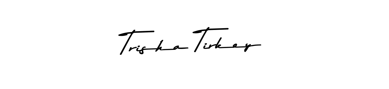 The best way (Asem Kandis PERSONAL USE) to make a short signature is to pick only two or three words in your name. The name Trisha Tirkey include a total of six letters. For converting this name. Trisha Tirkey signature style 9 images and pictures png