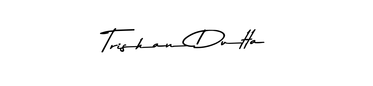 You should practise on your own different ways (Asem Kandis PERSONAL USE) to write your name (Trishan Dutta) in signature. don't let someone else do it for you. Trishan Dutta signature style 9 images and pictures png