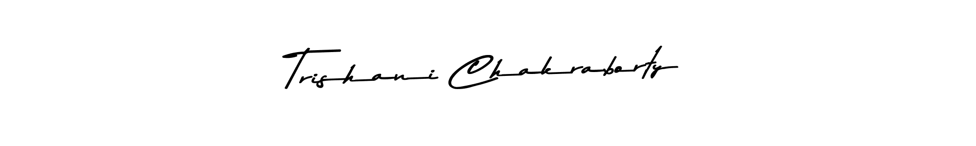 Use a signature maker to create a handwritten signature online. With this signature software, you can design (Asem Kandis PERSONAL USE) your own signature for name Trishani Chakraborty. Trishani Chakraborty signature style 9 images and pictures png