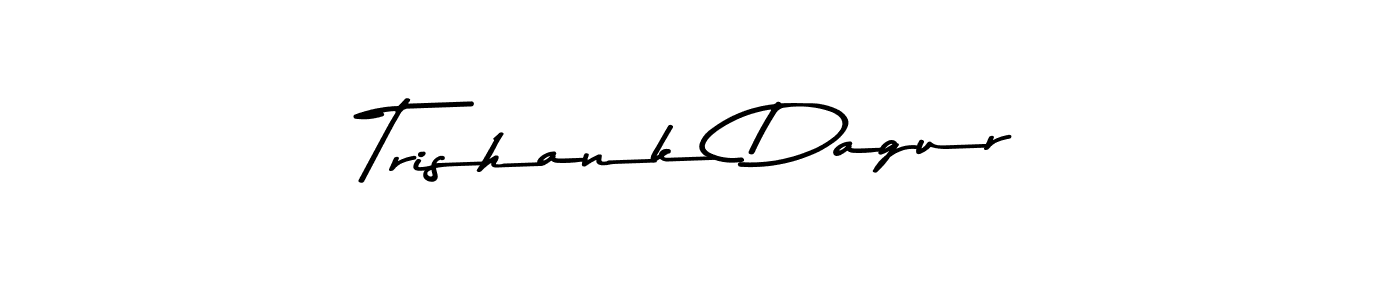 Design your own signature with our free online signature maker. With this signature software, you can create a handwritten (Asem Kandis PERSONAL USE) signature for name Trishank Dagur. Trishank Dagur signature style 9 images and pictures png