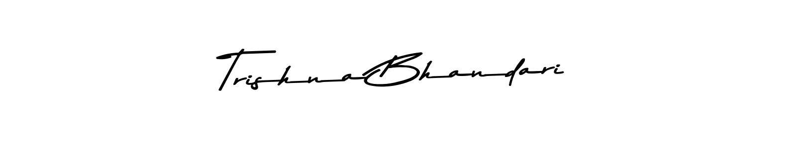 It looks lik you need a new signature style for name Trishna Bhandari. Design unique handwritten (Asem Kandis PERSONAL USE) signature with our free signature maker in just a few clicks. Trishna Bhandari signature style 9 images and pictures png