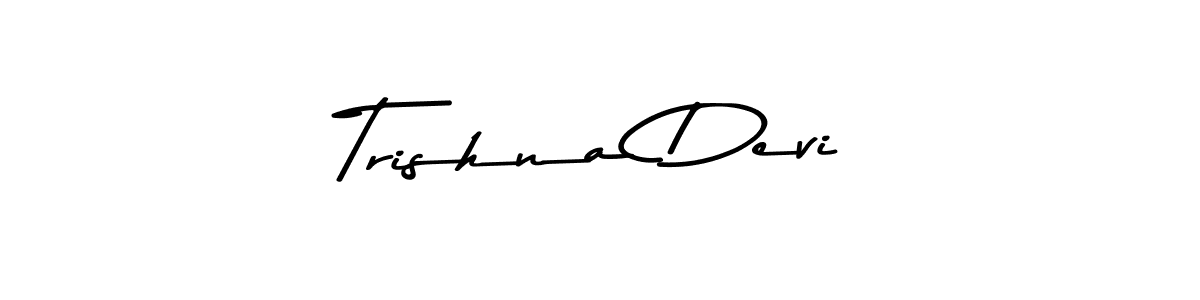 Use a signature maker to create a handwritten signature online. With this signature software, you can design (Asem Kandis PERSONAL USE) your own signature for name Trishna Devi. Trishna Devi signature style 9 images and pictures png