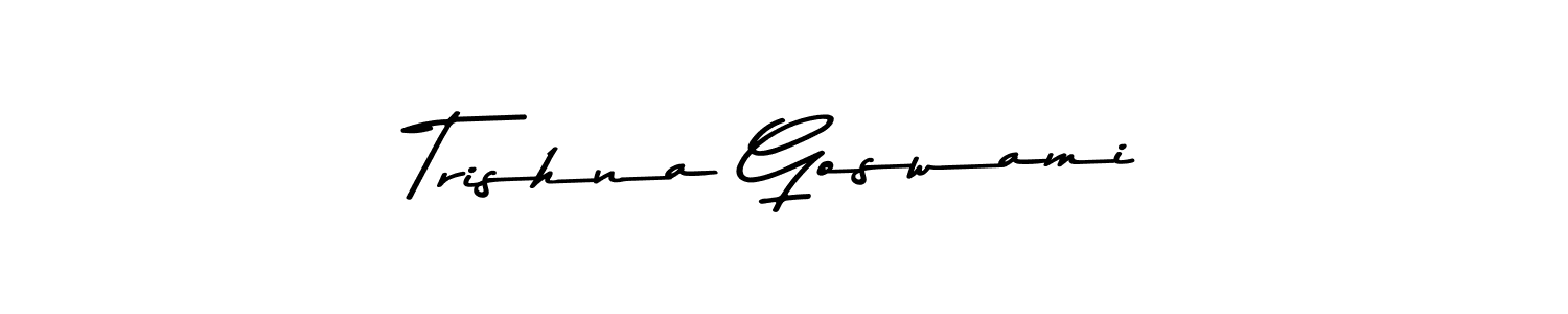 Once you've used our free online signature maker to create your best signature Asem Kandis PERSONAL USE style, it's time to enjoy all of the benefits that Trishna Goswami name signing documents. Trishna Goswami signature style 9 images and pictures png