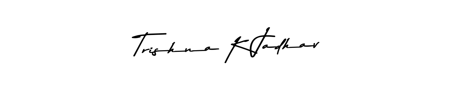 How to Draw Trishna K Jadhav signature style? Asem Kandis PERSONAL USE is a latest design signature styles for name Trishna K Jadhav. Trishna K Jadhav signature style 9 images and pictures png