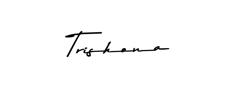 Make a beautiful signature design for name Trishona. Use this online signature maker to create a handwritten signature for free. Trishona signature style 9 images and pictures png