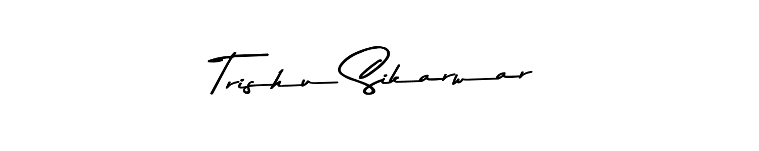 The best way (Asem Kandis PERSONAL USE) to make a short signature is to pick only two or three words in your name. The name Trishu Sikarwar include a total of six letters. For converting this name. Trishu Sikarwar signature style 9 images and pictures png