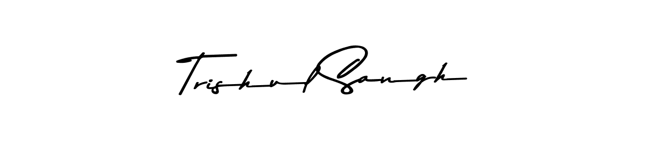 How to make Trishul Sangh signature? Asem Kandis PERSONAL USE is a professional autograph style. Create handwritten signature for Trishul Sangh name. Trishul Sangh signature style 9 images and pictures png