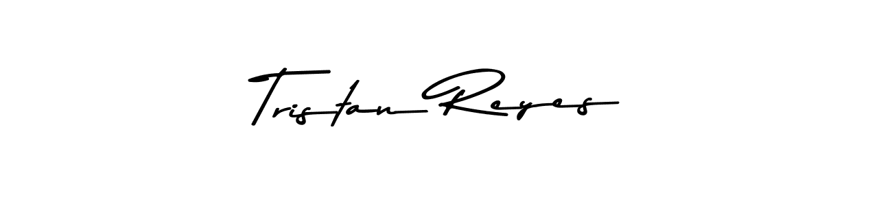 How to make Tristan Reyes name signature. Use Asem Kandis PERSONAL USE style for creating short signs online. This is the latest handwritten sign. Tristan Reyes signature style 9 images and pictures png