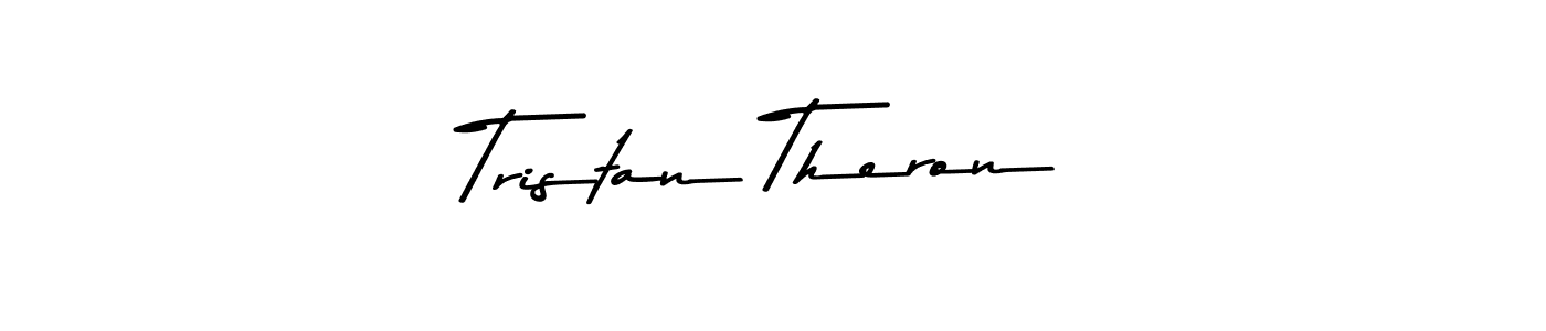 Create a beautiful signature design for name Tristan Theron. With this signature (Asem Kandis PERSONAL USE) fonts, you can make a handwritten signature for free. Tristan Theron signature style 9 images and pictures png