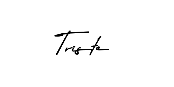 How to make Triste signature? Asem Kandis PERSONAL USE is a professional autograph style. Create handwritten signature for Triste name. Triste signature style 9 images and pictures png