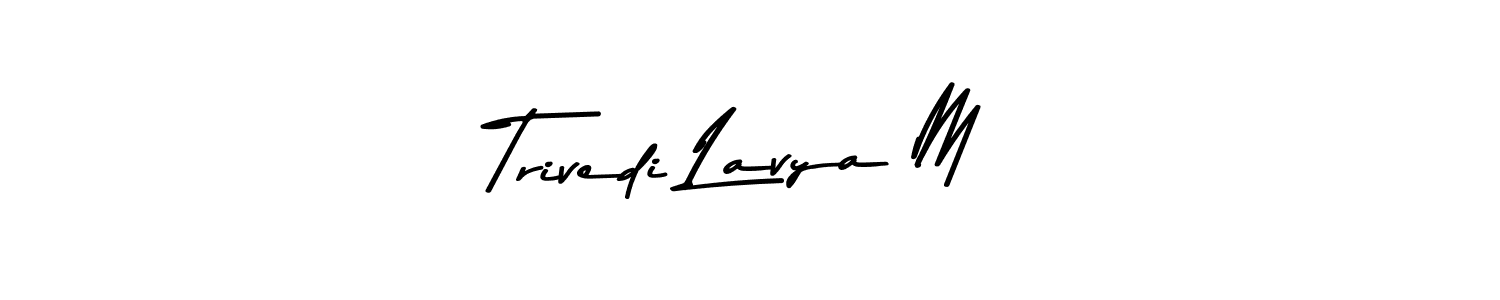 Also we have Trivedi Lavya M name is the best signature style. Create professional handwritten signature collection using Asem Kandis PERSONAL USE autograph style. Trivedi Lavya M signature style 9 images and pictures png