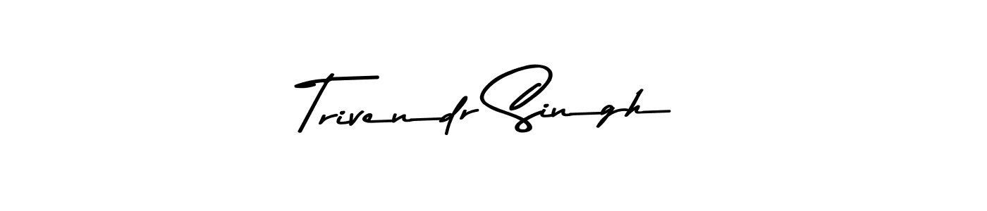 How to Draw Trivendr Singh signature style? Asem Kandis PERSONAL USE is a latest design signature styles for name Trivendr Singh. Trivendr Singh signature style 9 images and pictures png