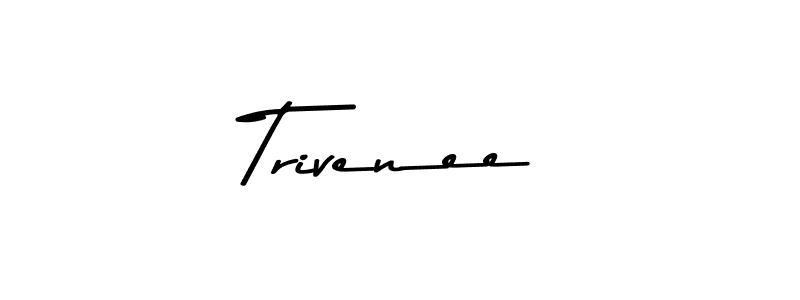 This is the best signature style for the Trivenee name. Also you like these signature font (Asem Kandis PERSONAL USE). Mix name signature. Trivenee signature style 9 images and pictures png