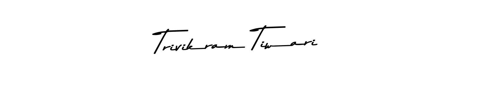 The best way (Asem Kandis PERSONAL USE) to make a short signature is to pick only two or three words in your name. The name Trivikram Tiwari include a total of six letters. For converting this name. Trivikram Tiwari signature style 9 images and pictures png
