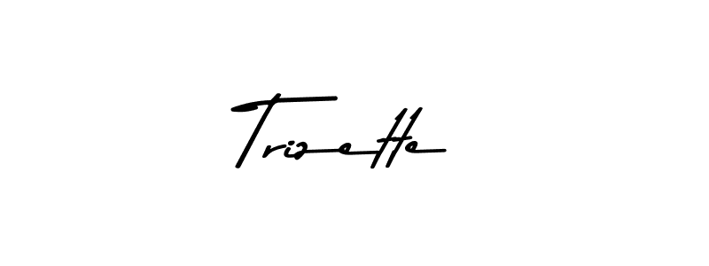 Make a beautiful signature design for name Trizette. With this signature (Asem Kandis PERSONAL USE) style, you can create a handwritten signature for free. Trizette signature style 9 images and pictures png