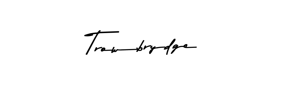 Use a signature maker to create a handwritten signature online. With this signature software, you can design (Asem Kandis PERSONAL USE) your own signature for name Trowbrydge. Trowbrydge signature style 9 images and pictures png