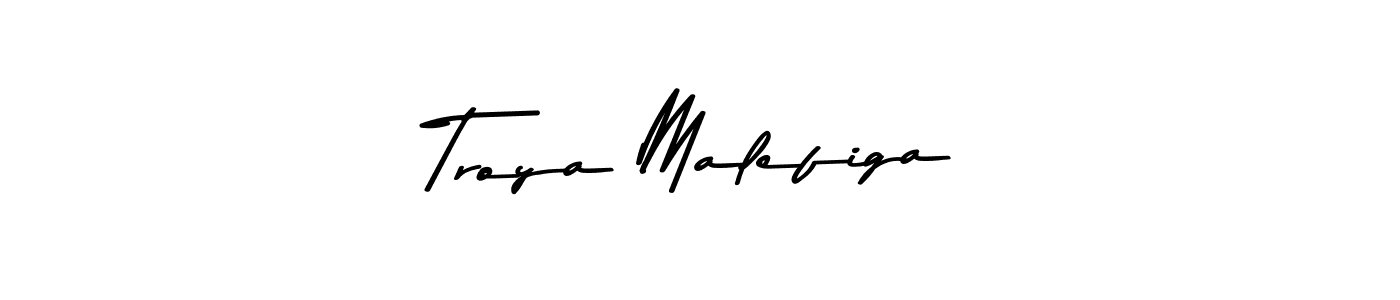 Use a signature maker to create a handwritten signature online. With this signature software, you can design (Asem Kandis PERSONAL USE) your own signature for name Troya Malefiga. Troya Malefiga signature style 9 images and pictures png