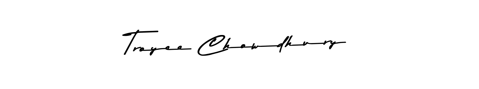 Design your own signature with our free online signature maker. With this signature software, you can create a handwritten (Asem Kandis PERSONAL USE) signature for name Troyee Chowdhury. Troyee Chowdhury signature style 9 images and pictures png