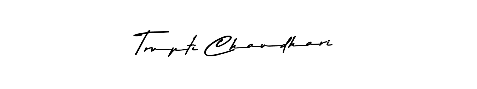 Design your own signature with our free online signature maker. With this signature software, you can create a handwritten (Asem Kandis PERSONAL USE) signature for name Trupti Chaudhari. Trupti Chaudhari signature style 9 images and pictures png