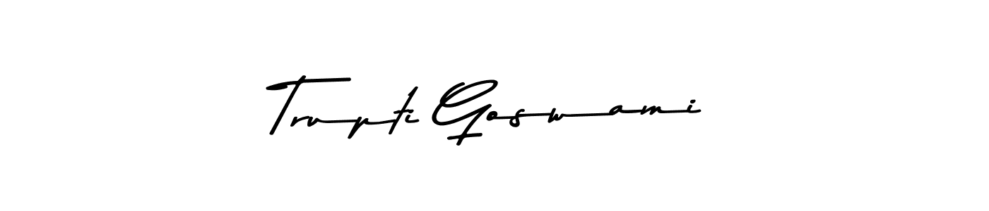 How to make Trupti Goswami signature? Asem Kandis PERSONAL USE is a professional autograph style. Create handwritten signature for Trupti Goswami name. Trupti Goswami signature style 9 images and pictures png