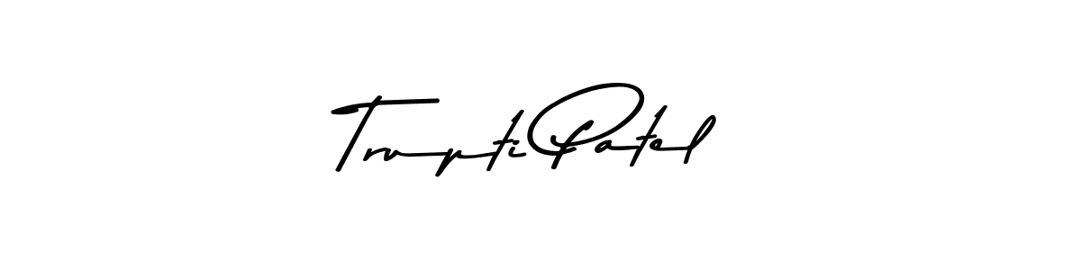 Similarly Asem Kandis PERSONAL USE is the best handwritten signature design. Signature creator online .You can use it as an online autograph creator for name Trupti Patel. Trupti Patel signature style 9 images and pictures png