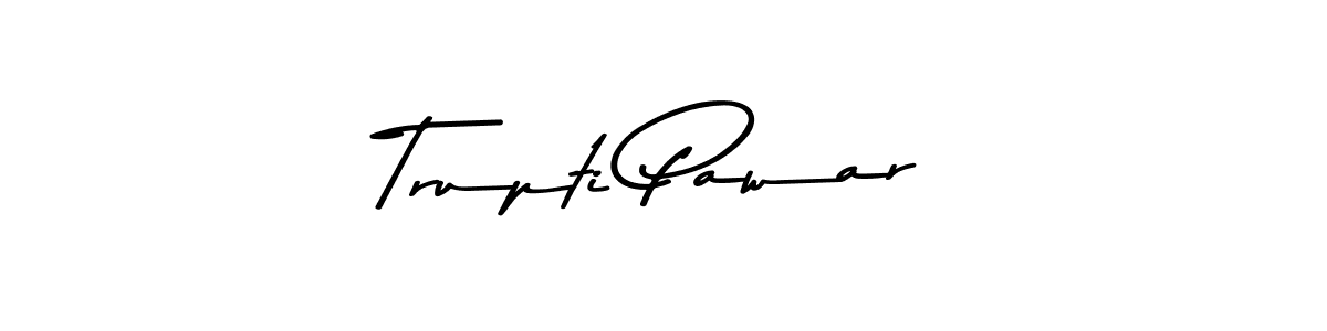 Design your own signature with our free online signature maker. With this signature software, you can create a handwritten (Asem Kandis PERSONAL USE) signature for name Trupti Pawar. Trupti Pawar signature style 9 images and pictures png