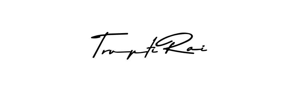 Design your own signature with our free online signature maker. With this signature software, you can create a handwritten (Asem Kandis PERSONAL USE) signature for name Trupti Rai. Trupti Rai signature style 9 images and pictures png