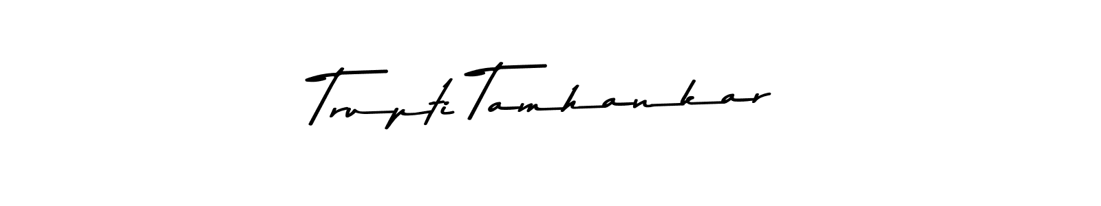 Use a signature maker to create a handwritten signature online. With this signature software, you can design (Asem Kandis PERSONAL USE) your own signature for name Trupti Tamhankar. Trupti Tamhankar signature style 9 images and pictures png