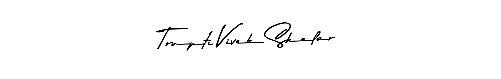 Use a signature maker to create a handwritten signature online. With this signature software, you can design (Asem Kandis PERSONAL USE) your own signature for name Trupti Vivek Shelar. Trupti Vivek Shelar signature style 9 images and pictures png