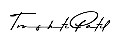 Discover the perfect balance of readability and style for Trushti Patil with Asem Kandis PERSONAL USE font. Create your dream signature today. Trushti Patil signature style 9 images and pictures png