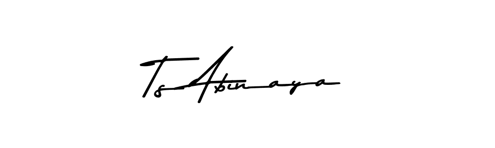Use a signature maker to create a handwritten signature online. With this signature software, you can design (Asem Kandis PERSONAL USE) your own signature for name Ts Abinaya. Ts Abinaya signature style 9 images and pictures png