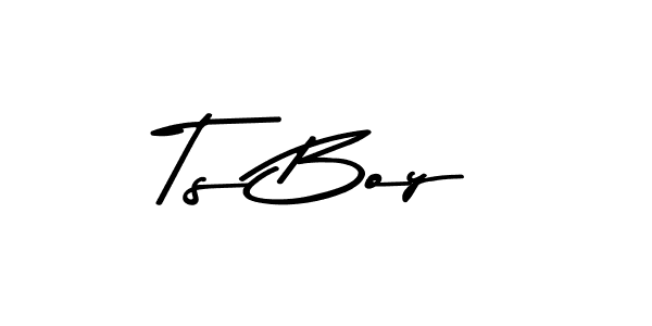 Design your own signature with our free online signature maker. With this signature software, you can create a handwritten (Asem Kandis PERSONAL USE) signature for name Ts Boy. Ts Boy signature style 9 images and pictures png