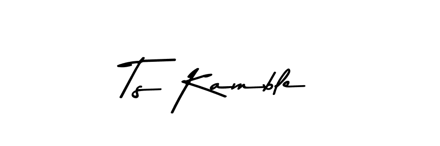 Make a short Ts Kamble signature style. Manage your documents anywhere anytime using Asem Kandis PERSONAL USE. Create and add eSignatures, submit forms, share and send files easily. Ts Kamble signature style 9 images and pictures png