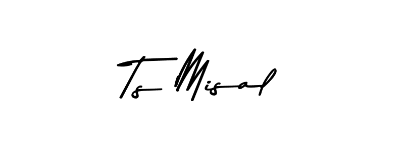 Make a beautiful signature design for name Ts Misal. With this signature (Asem Kandis PERSONAL USE) style, you can create a handwritten signature for free. Ts Misal signature style 9 images and pictures png