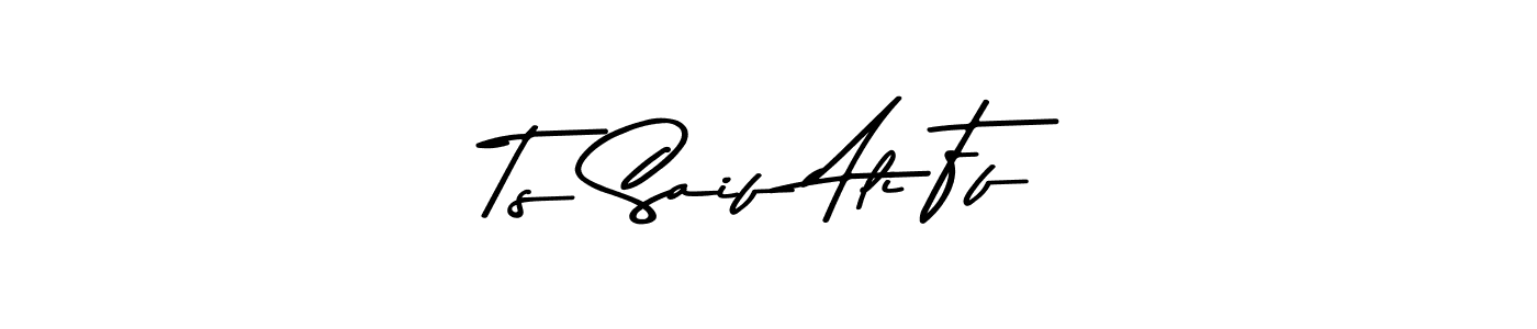 Also You can easily find your signature by using the search form. We will create Ts Saif Ali Ff name handwritten signature images for you free of cost using Asem Kandis PERSONAL USE sign style. Ts Saif Ali Ff signature style 9 images and pictures png